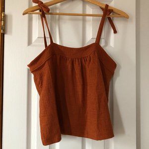 Madewell Texture & Thread Red Tank Top